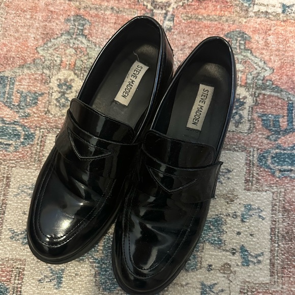 Steve Madden Patent Leather Loafers - Picture 4 of 5